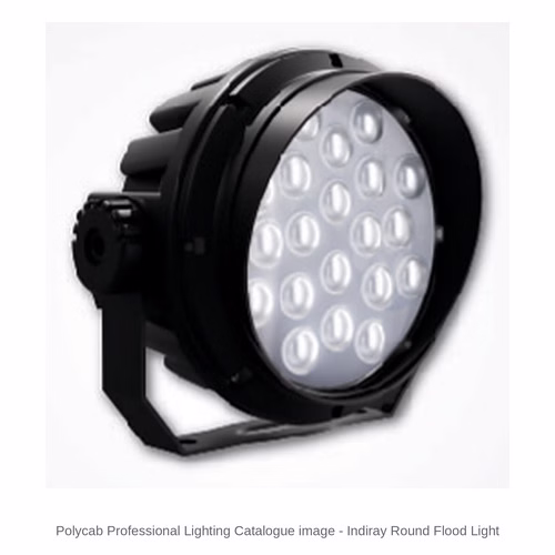 Polycab Indiray Round LED Flood Light – White / RGB / RGBW, DMX512, IP66