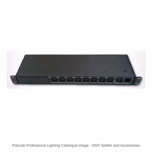 Polycab DMX Splitter and Facade Lighting Accessories – Isolated Outputs, XLR and IP68 Connectors