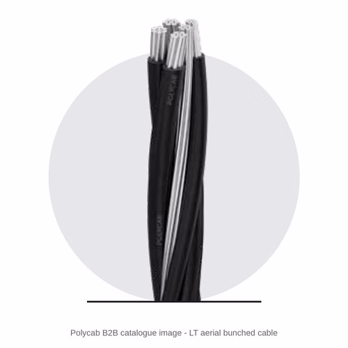 Polycab LT Aerial Bunched Cable (LT ABC) – XLPE / HDPE Insulated Aluminium, with Messenger