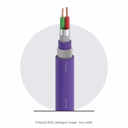 Polycab Bus Cable – Profibus and FOUNDATION Fieldbus, Tinned Copper, XLPE, Screened, Armoured or Unarmoured