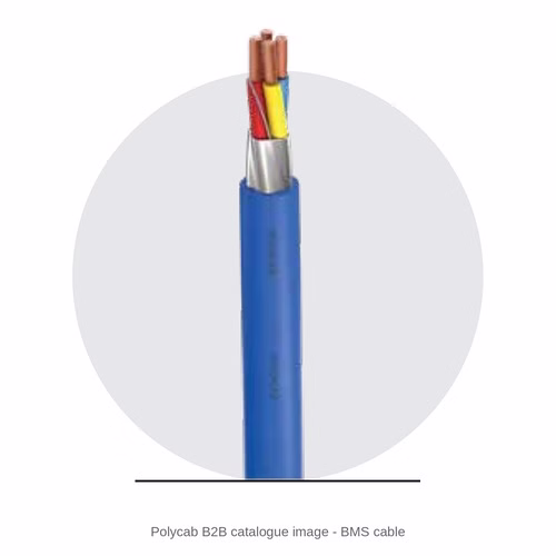 Polycab BMS Cable – Multicore Flexible Copper, PVC, Overall Foil Screen with Drain Wire or Braid