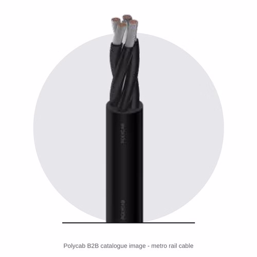 Polycab Metro Rail Cable – E-Beam / Silicone Insulated, Zero Halogen, EN 50264 / EN 50306 / EN 50382