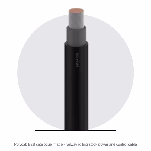 Polycab Railway Rolling Stock Cable – E-Beam Cross-Linked, 125 °C, Zero Halogen, RDSO / CLW / RCF