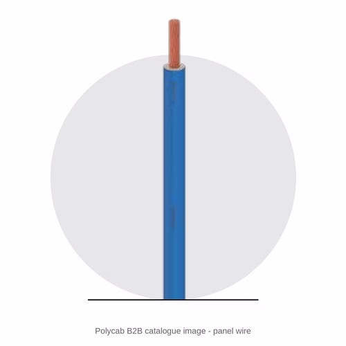 Polycab Panel Wire – Bunched Copper, PVC Insulated, Unsheathed, for Switchboard and Control Panel Wiring