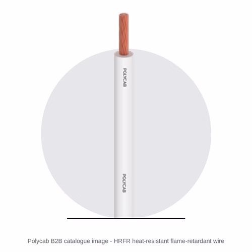 Polycab FR, FRLSH, HRFR and HR-FRLS Building Wires – Single Core Multi-Stranded Copper, PVC Insulated