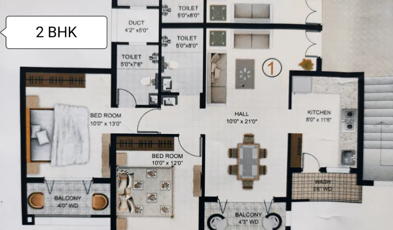 2BHK