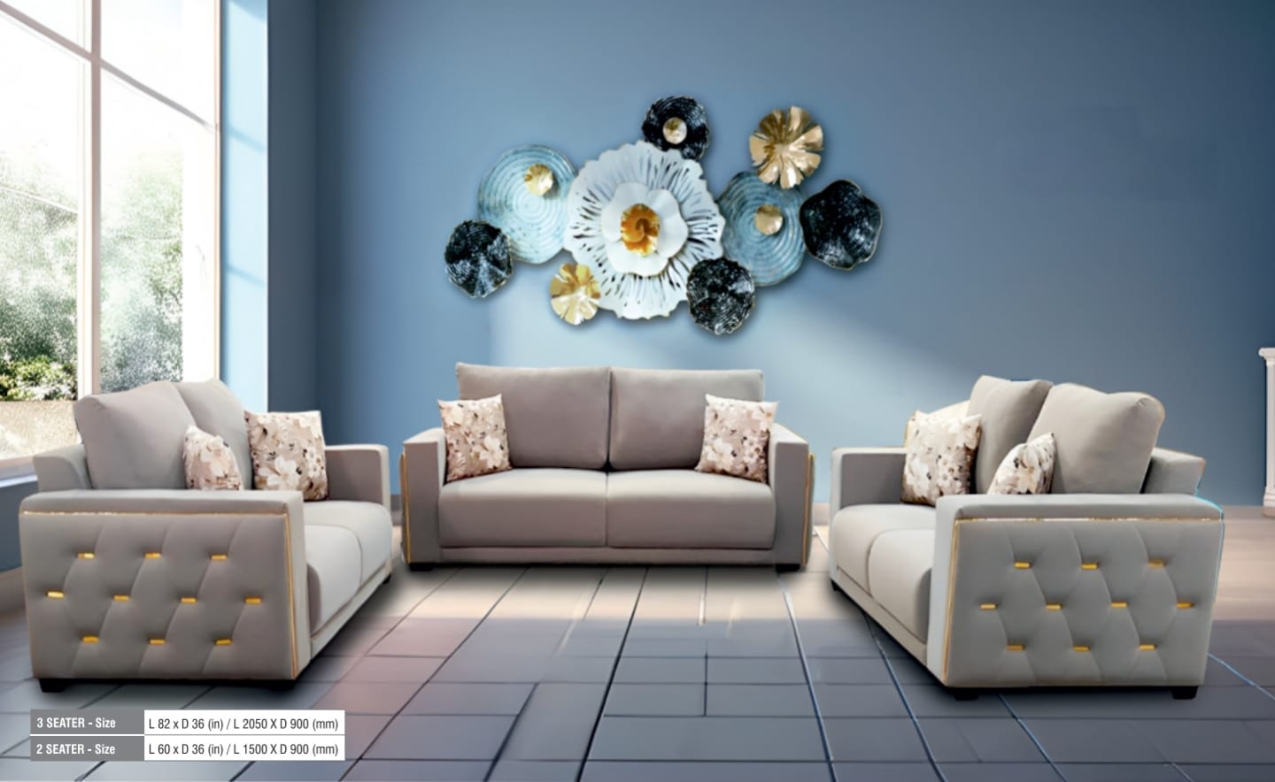 Elite sofa Set 3+2+2